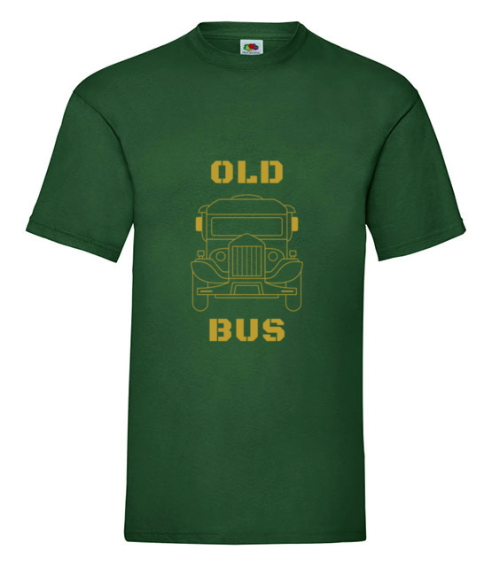 Old bus koszulka z nadrukiem dla motofana mezczyzna jipi pl 2058 188