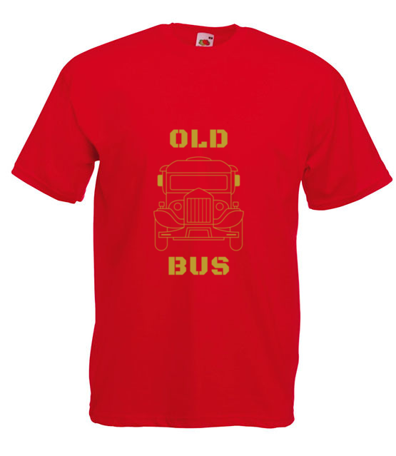 Old bus koszulka z nadrukiem dla motofana mezczyzna jipi pl 2058 4