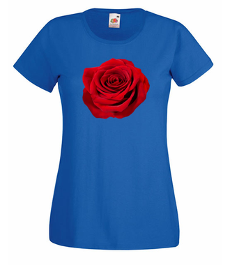 czerwona róża  - Koszulka z nadrukiem - NOWOŚCI - Damska