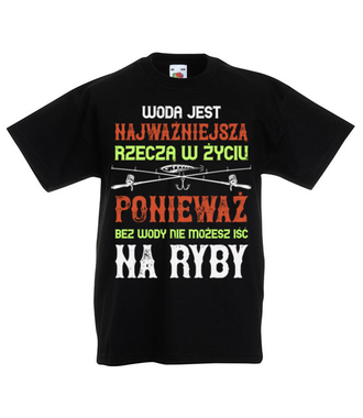 Wędkuj na wesoło - Koszulka z nadrukiem - dla wędkarza - Dziecięca