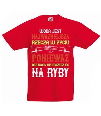 Wędkuj na wesoło - Koszulka z nadrukiem - dla wędkarza - Dziecięca