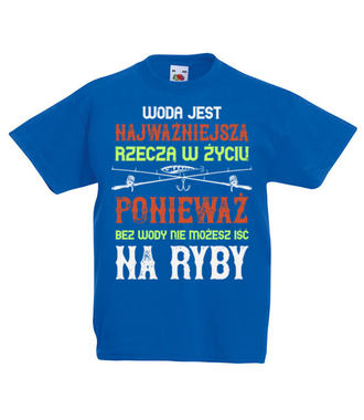 Wędkuj na wesoło - Koszulka z nadrukiem - dla wędkarza - Dziecięca