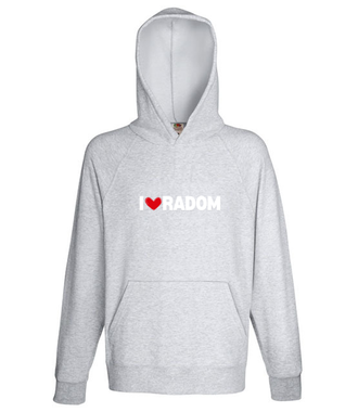I Love Radom - Bluza z nadrukiem - NOWOŚCI - Męska z kapturem