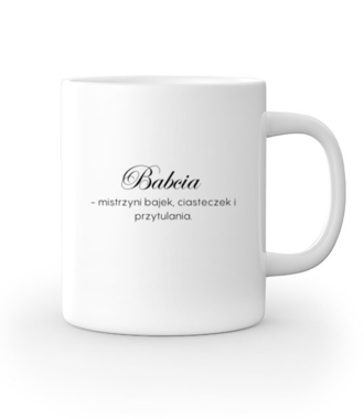 BABCIA Z CHARAKTEREM - Kubek z nadrukiem - Dla Babci - Gadżety
