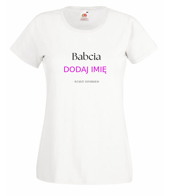 Babcia rzadzi koszulka z nadrukiem dla babci kobieta jipi pl 2091 58