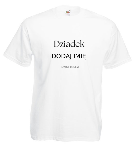 Dziadek rzadzi koszulka z nadrukiem dla dziadka mezczyzna jipi pl 2092 2