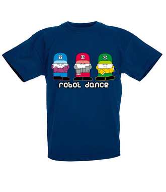 Taniec ludzi - robotów - Koszulka z nadrukiem - Nasze podwórko - Dziecięca