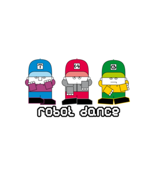 Taniec ludzi - robotów - Koszulka z nadrukiem - Nasze podwórko - Męska