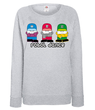 Taniec ludzi - robotów - Bluza z nadrukiem - Nasze podwórko - Damska