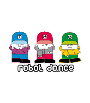 Taniec ludzi - robotów - Bluza z nadrukiem - Nasze podwórko - Damska