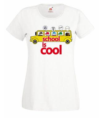 Szkoła to coś dla mnie - Koszulka z nadrukiem - Nasze podwórko - Damska
