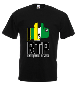 RTP - siłaczem jestem - Koszulka z nadrukiem - Nasze podwórko - Męska