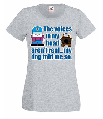Głosy w mojej głowie - Koszulka z nadrukiem - Nasze podwórko - Damska