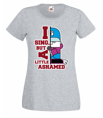 Śpiewam, ale się wstydzę - Koszulka z nadrukiem - Nasze podwórko - Damska