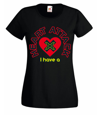 Atak zranionych serc - Koszulka z nadrukiem - na Walentynki - Damska