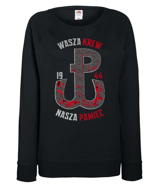 Pamięć przede wszystkim - Bluza z nadrukiem - Patriotyczne - Damska
