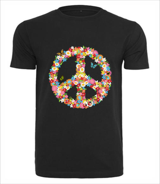 Pokój, miłość, przeznaczenie - Koszulka z nadrukiem - Patriotyczne - Męska