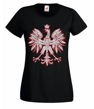 Z orłem na piersi - Koszulka z nadrukiem - Patriotyczne - Damska