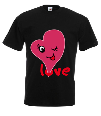 Miłość wisi w powietrzu - Koszulka z nadrukiem - na Walentynki - Męska
