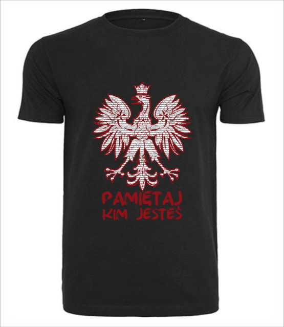 Kto ty jestes koszulka z nadrukiem patriotyczne mezczyzna jipi pl 293 1