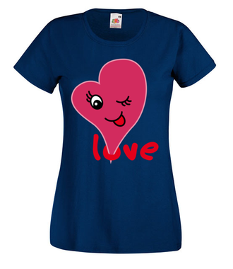 Miłość wisi w powietrzu - Koszulka z nadrukiem - na Walentynki - Damska