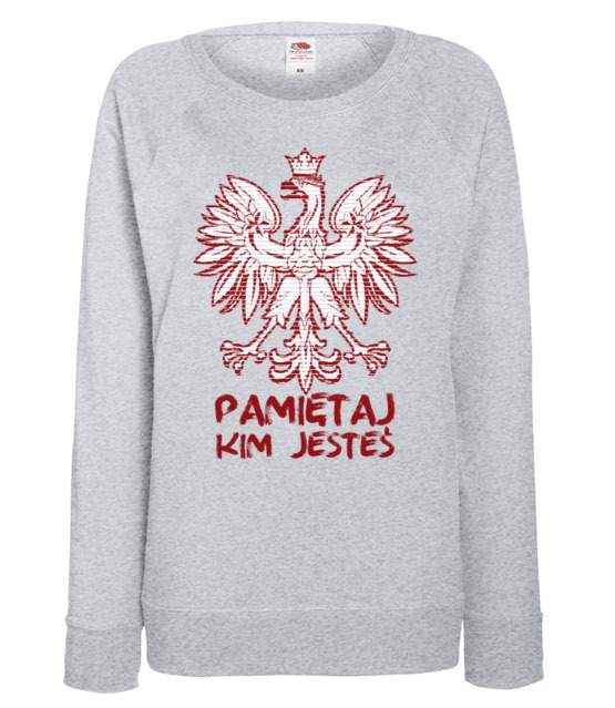 Kto ty jestes bluza z nadrukiem patriotyczne kobieta jipi pl 293 118