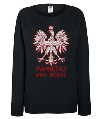 Kto Ty jesteś? - Bluza z nadrukiem - Patriotyczne - Damska