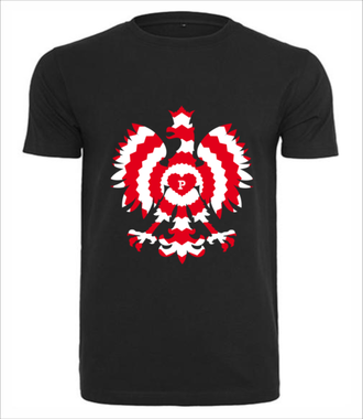 Z biało-czerwonym orłem - Koszulka z nadrukiem - Patriotyczne - Męska