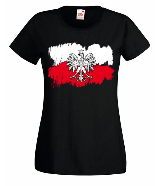 Bialo i czerwono na tle koszulka z nadrukiem patriotyczne kobieta jipi pl 309 59