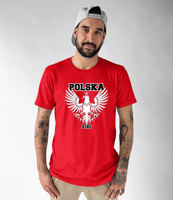 Polska krolem polska gora koszulka z nadrukiem patriotyczne mezczyzna jipi pl 311 48