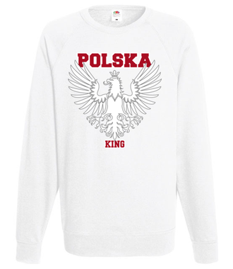 Polska królem, Polska górą! - Bluza z nadrukiem - Patriotyczne - Męska