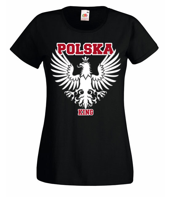 Polska krolem polska gora koszulka z nadrukiem patriotyczne kobieta jipi pl 310 59