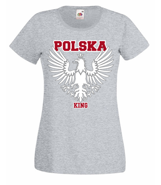 Polska krolem polska gora koszulka z nadrukiem patriotyczne kobieta jipi pl 310 63