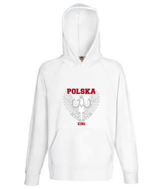 Polska królem, Polska górą! - Bluza z nadrukiem - Patriotyczne - Męska z kapturem