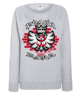 Polska pamiętająca. Polska walcząca - Bluza z nadrukiem - Patriotyczne - Damska