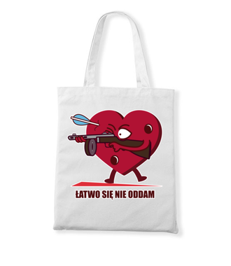 Tak łatwo się nie oddam! - Torba z nadrukiem - Walentynki - Gadżety