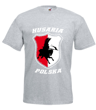 Husaria. Polska moc. - Koszulka z nadrukiem - Patriotyczne - Męska