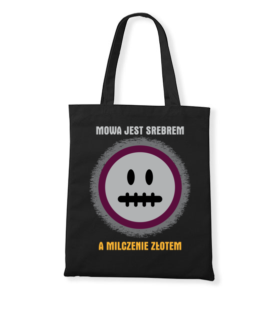 Mowa srebrem milczenie zlotem torba z nadrukiem smieszne gadzety jipi pl 322 160