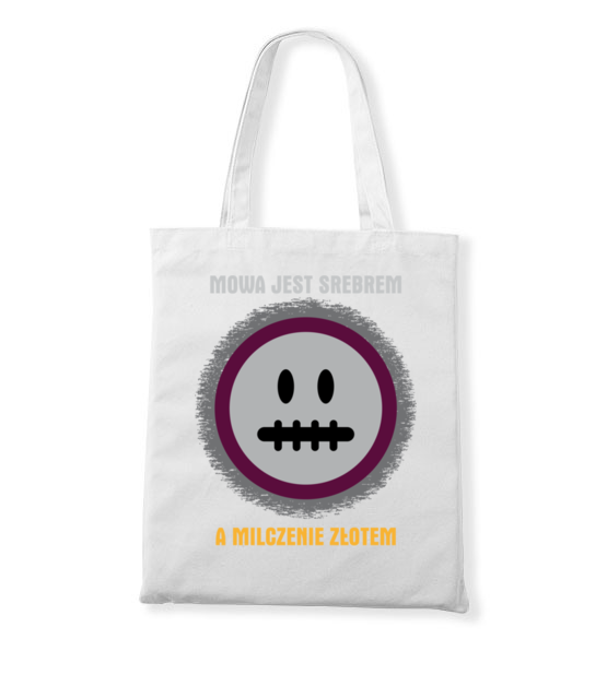 Mowa srebrem milczenie zlotem torba z nadrukiem smieszne gadzety jipi pl 322 161