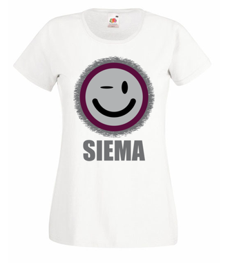 No i siema! - Koszulka z nadrukiem - Śmieszne - Damska