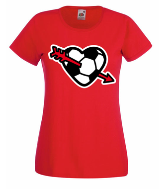 Z miłości do piłki - Koszulka z nadrukiem - Sport - Damska