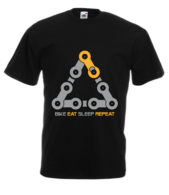 Jedź, jedz, śpij - Koszulka z nadrukiem - Sport - Męska