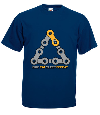 Jedź, jedz, śpij - Koszulka z nadrukiem - Sport - Męska