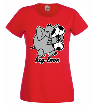 Wielka miłość… do sportu - Koszulka z nadrukiem - Sport - Damska