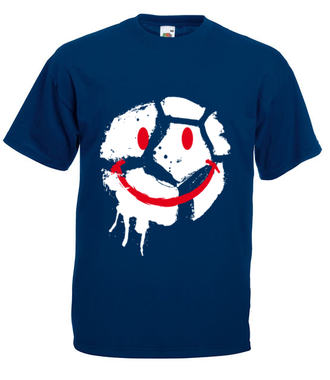 Uśmiech tylko, gdy piłka w grze - Koszulka z nadrukiem - Sport - Męska