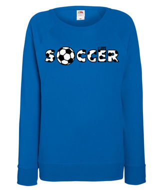 Piłka nożna – to kocham - Bluza z nadrukiem - Sport - Damska
