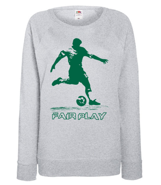 Fair play – zasada pierwszej klasy - Bluza z nadrukiem - Sport - Damska