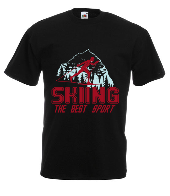 Czas na narciarstwo koszulka z nadrukiem sport mezczyzna jipi pl 367 1
