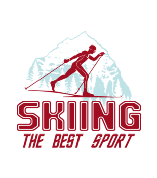 Czas na narciarstwo - Bluza z nadrukiem - Sport - Męska