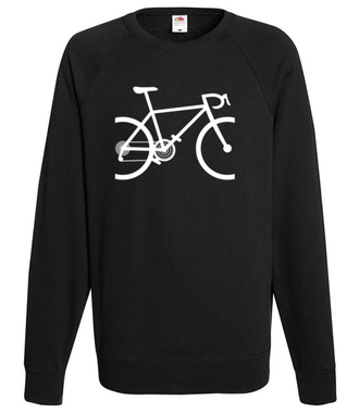 Rowerem ku zwycięstwu. - Bluza z nadrukiem - Sport - Męska